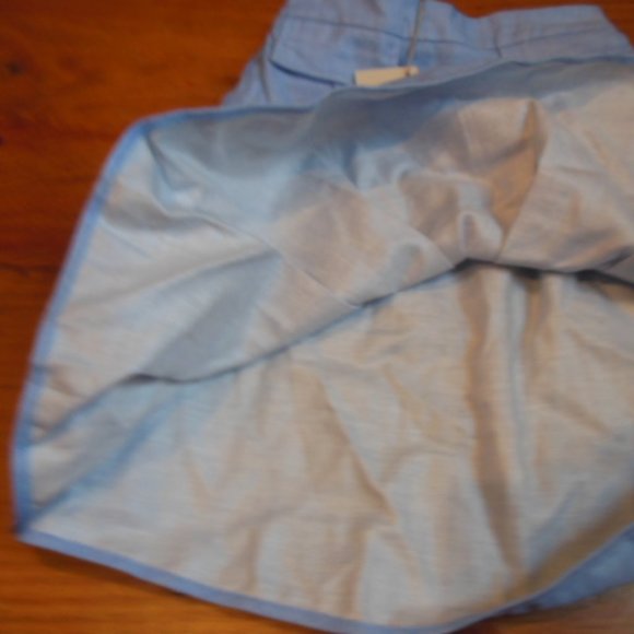 New! AVA & LU 5T Blue Textured Dual Pocket Skirt - Picture 4 of 5